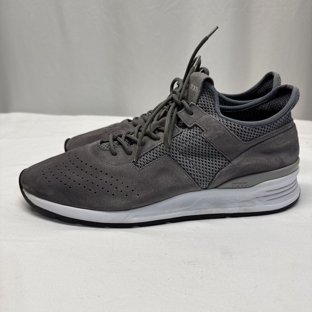 Tod’s Suede Sneakers Men’s 10 Running Shoes Luxury Preppy Italy Comfort Casual
